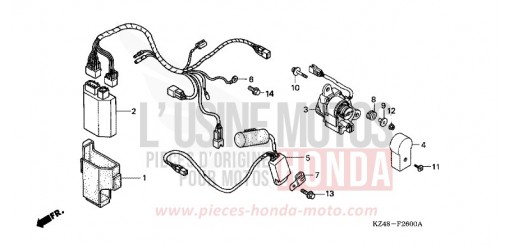 C.D.I. UNIT/SERVO MOTOR CR125R6 de 2006